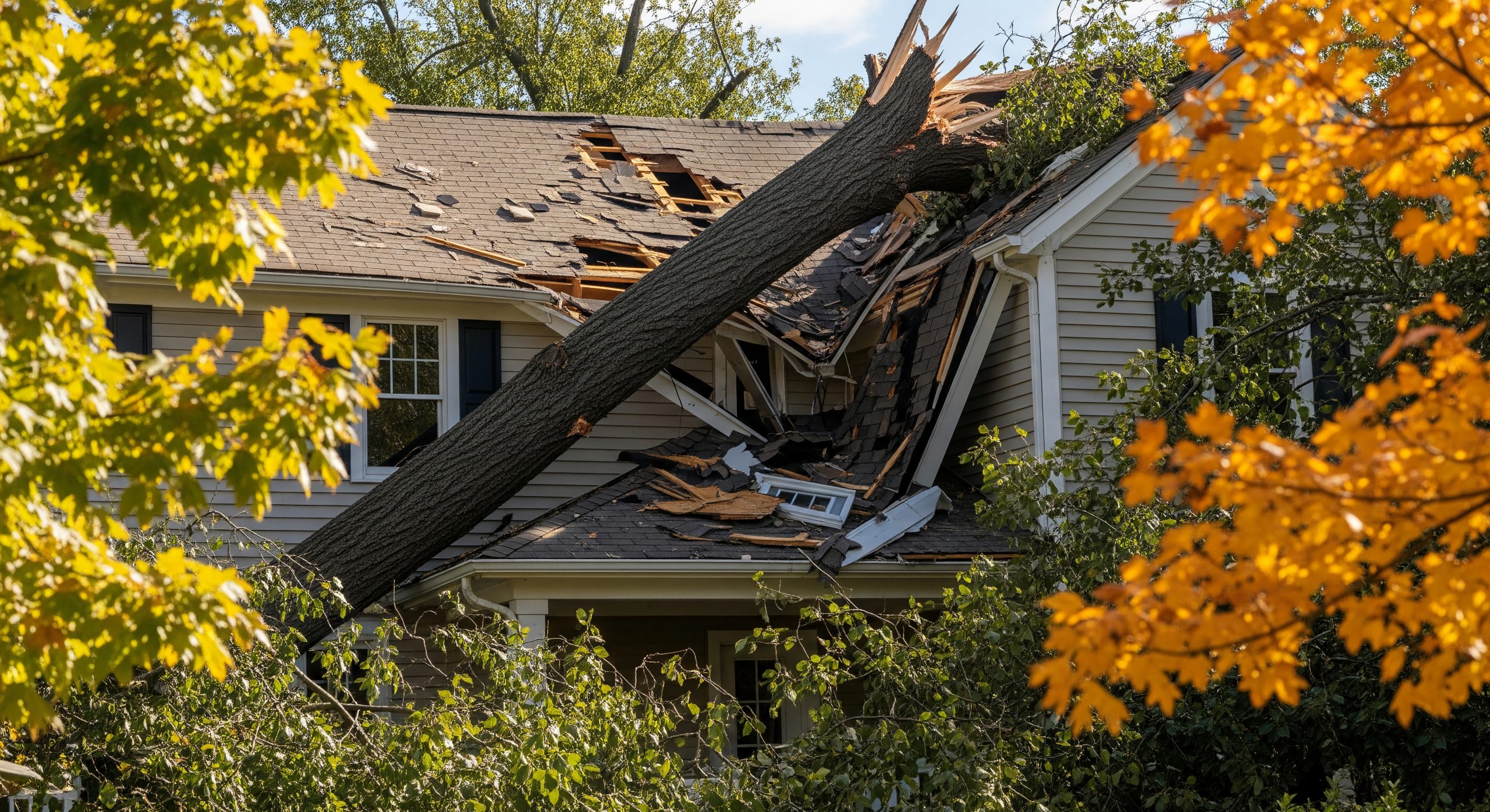 Insurance claims adjuster evaluating home damage
